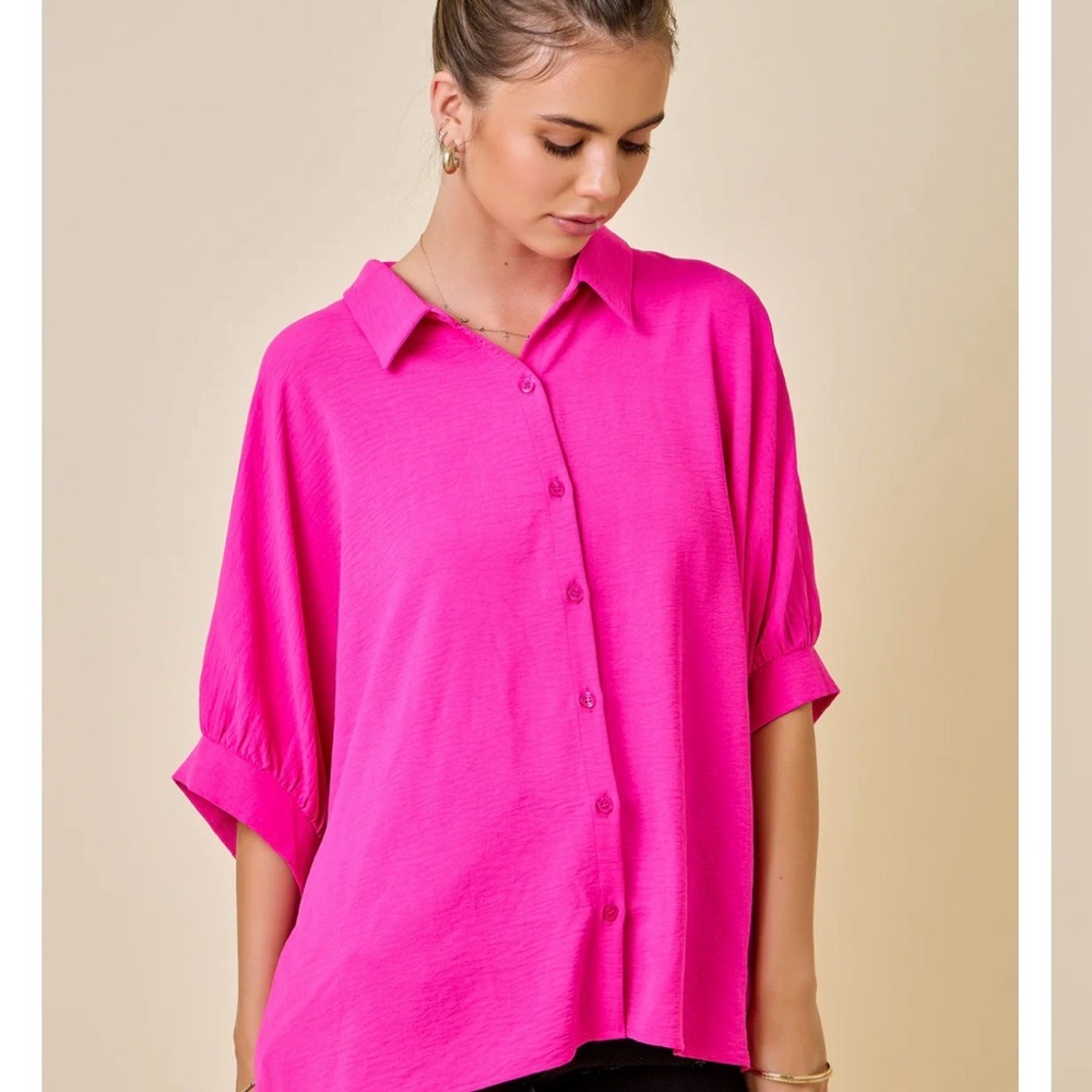 Oversized Pink Blouse